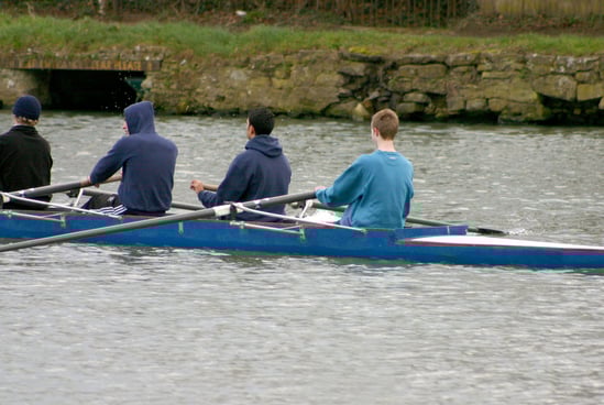 Rowers on the Thames