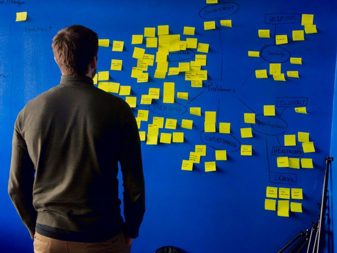 sticky note brainstorm